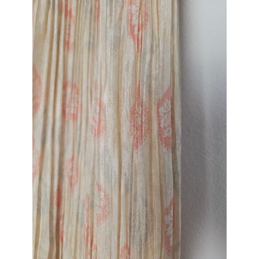 Seasons Chennai Indian Anarkali Kurta Dress XXL Cream Beige Embellished Maxi - Picture 12 of 15